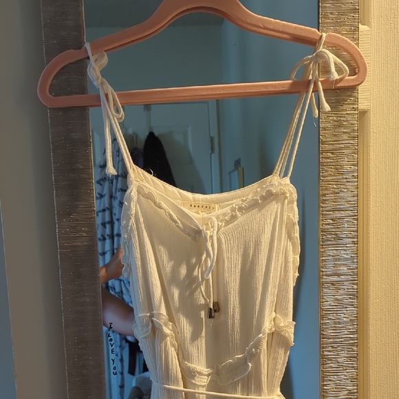 Flirty White Spaghetti Strap Dress - Picture 3 of 7